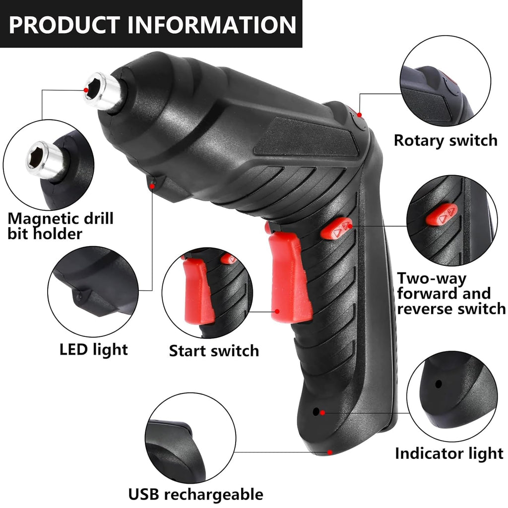 Cordless 46 Pcs Drill Machine